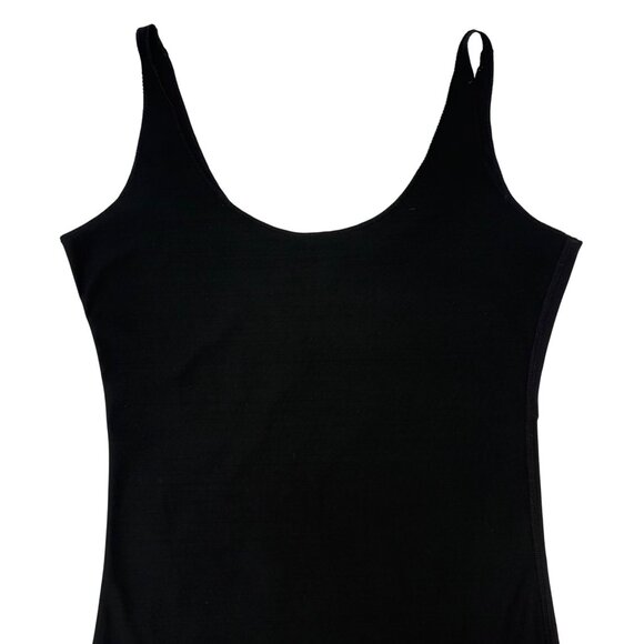 Spanx By Sara Blakely Black Scoop Neck Body Shaper Shaping Slip Dress Shape Wear - Picture 9 of 12